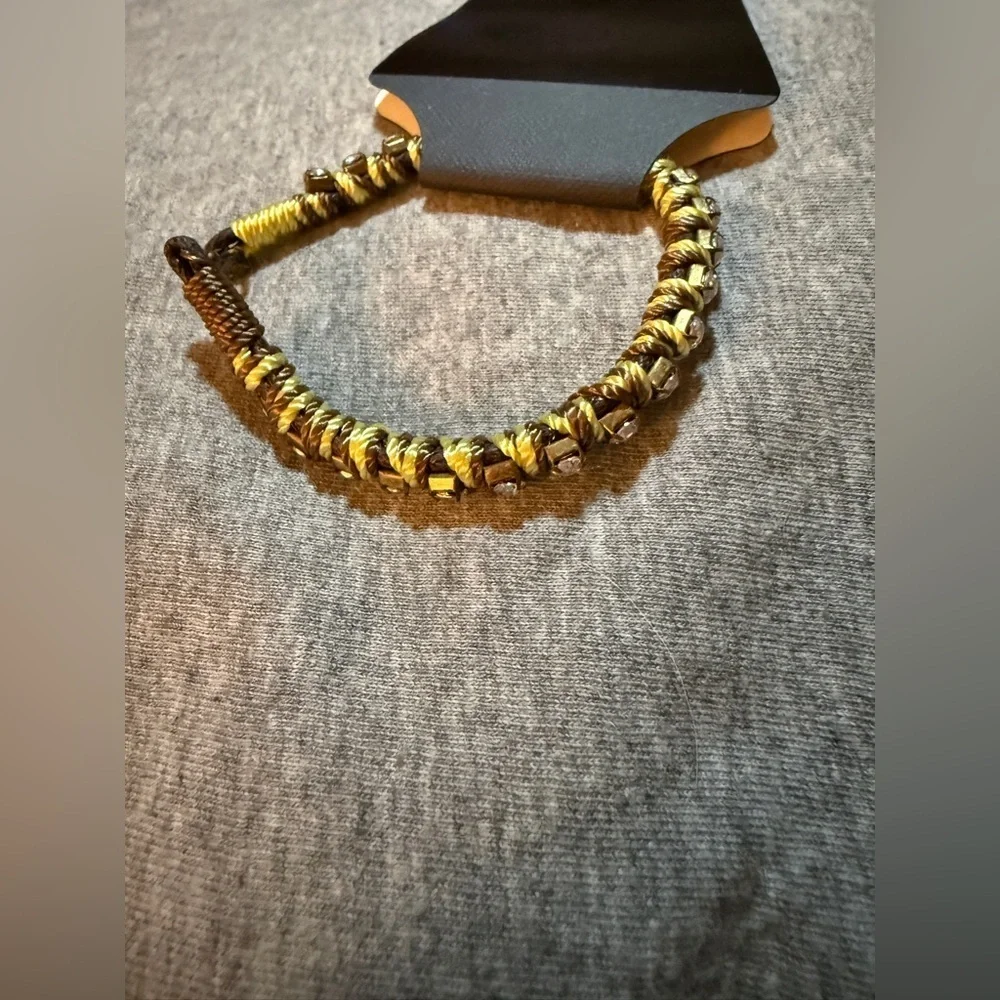 Stylish Black and Gold Men's Bracelet
